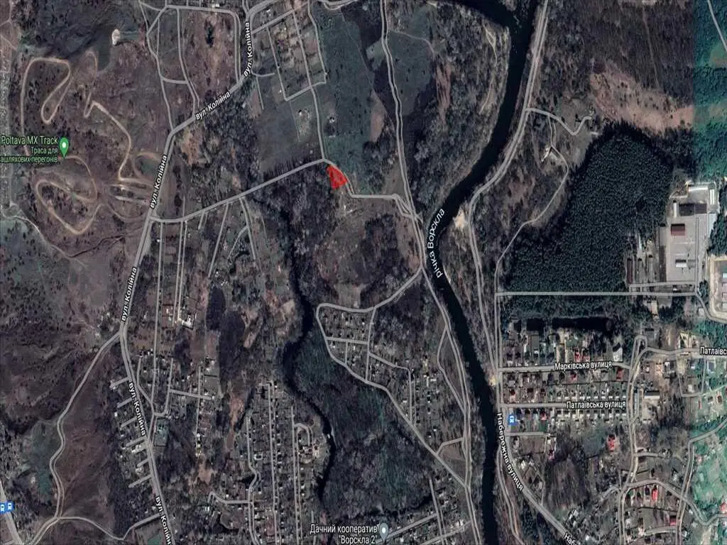 Приватизована земельна ділянка на березі Ворскли