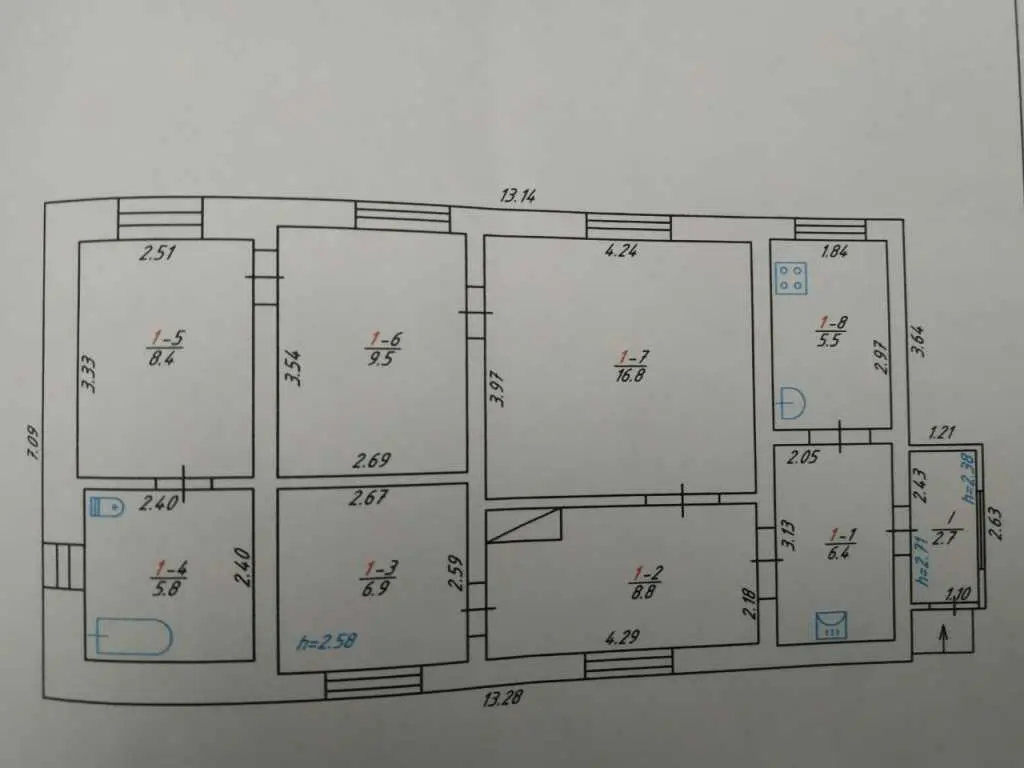 Цегляний будинок в Тахтаулове! 