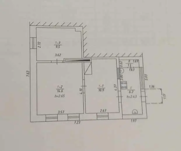 Частина будинку з окремим двором у мікрорайоні Половки