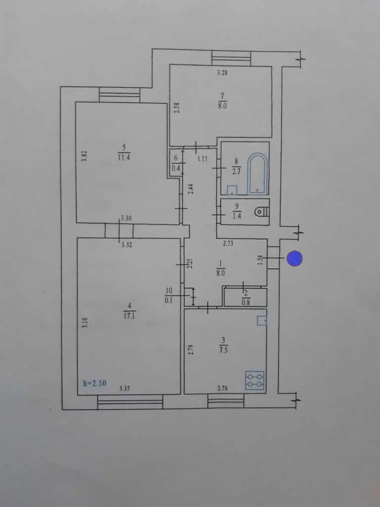 Трикімнатна квартира поруч ПД "Листопад"