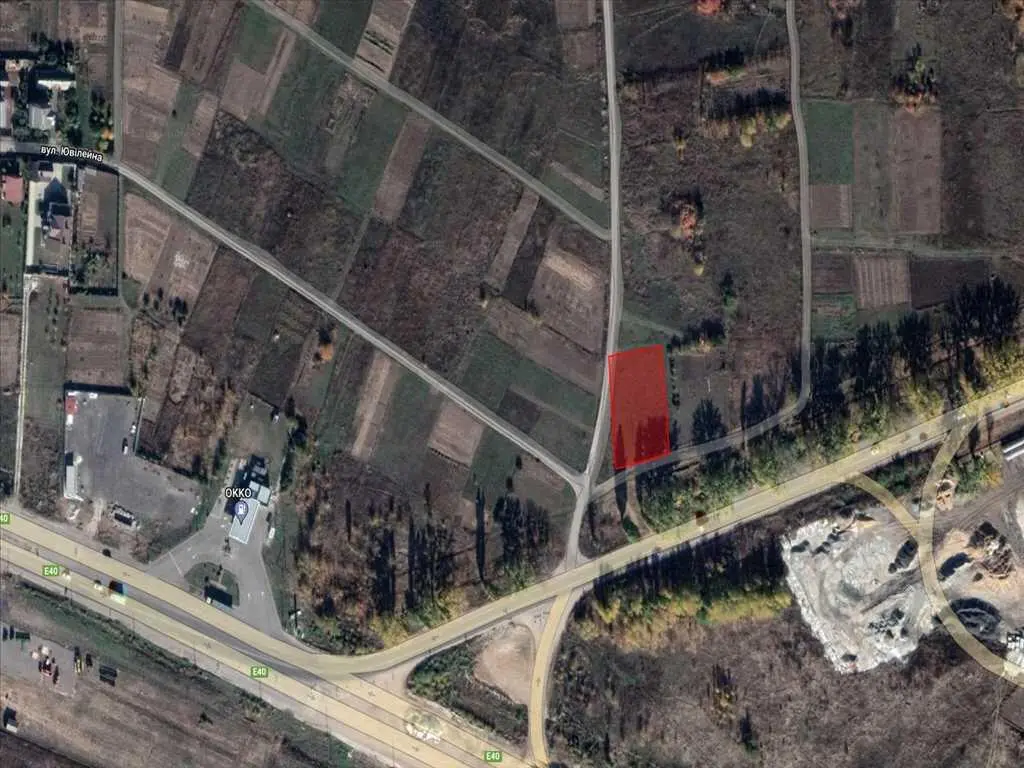 Ділянка поряд з новою розв язкою, Супрунівка вздовж дороги!