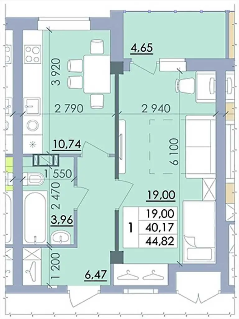 Квартира в новому будинку ЖК Пелюстковий