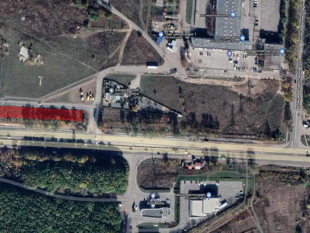 Ділянка над трасою, готова для бізнесу!