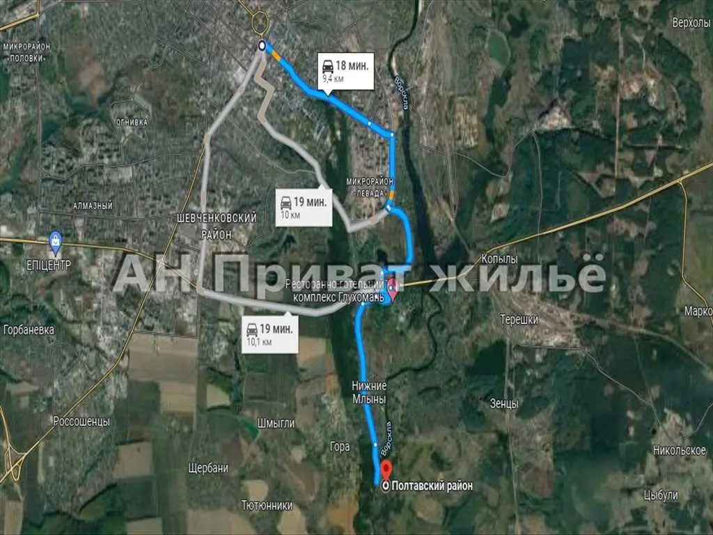 Ділянка в Нижніх Млинах біля річки