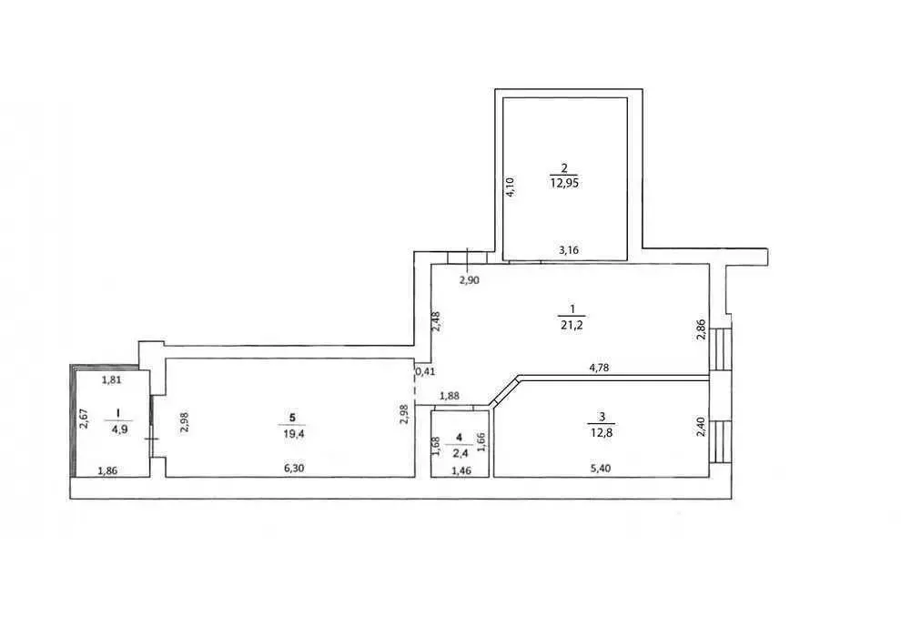  Продаж двокімнатної квартири в зданій новобудові.