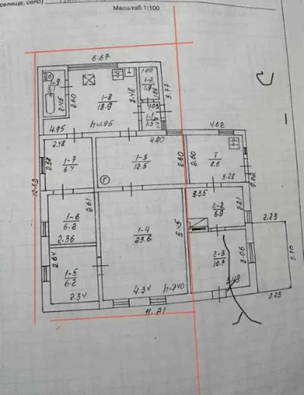 Частина будинку поряд з пляжем