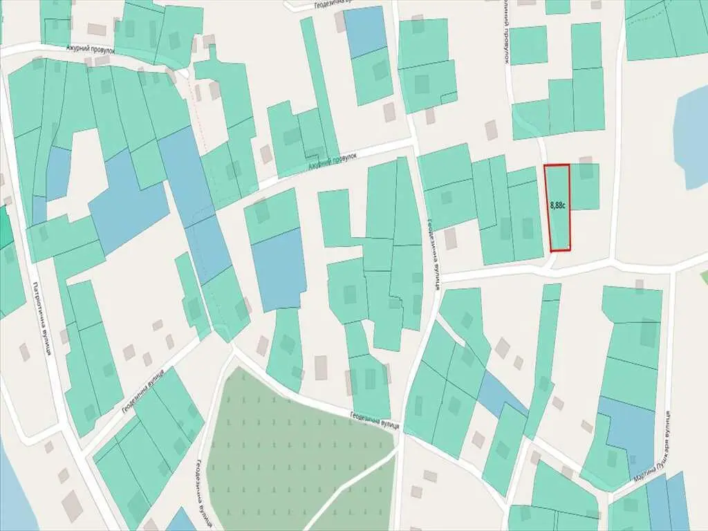 Приваблива ділянка для будівництва сучасного будинку.