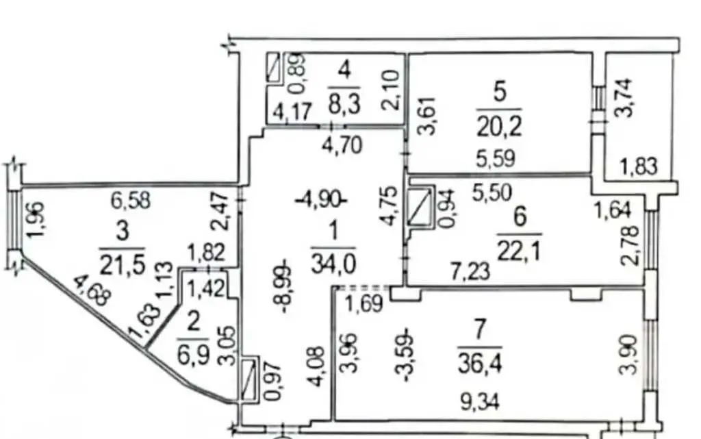 Найдешевша трикімнатна квартира в новобудові