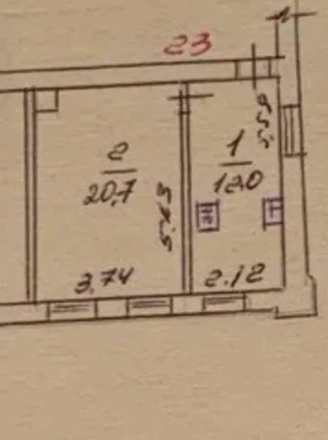 Однокімнатна квартира на Млинзаводі