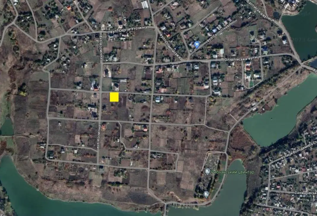 Продаж ділянки з капітальним фундаментом, Рибці