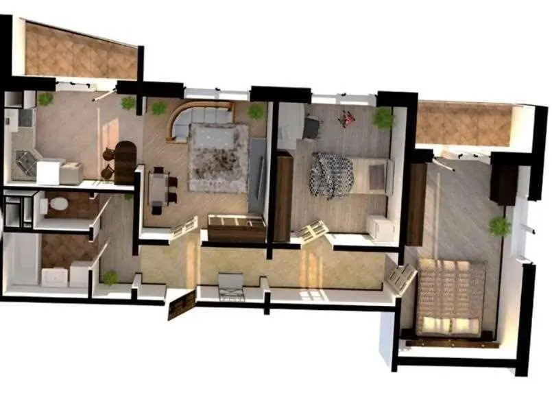 В продажу трикімнатна квартира