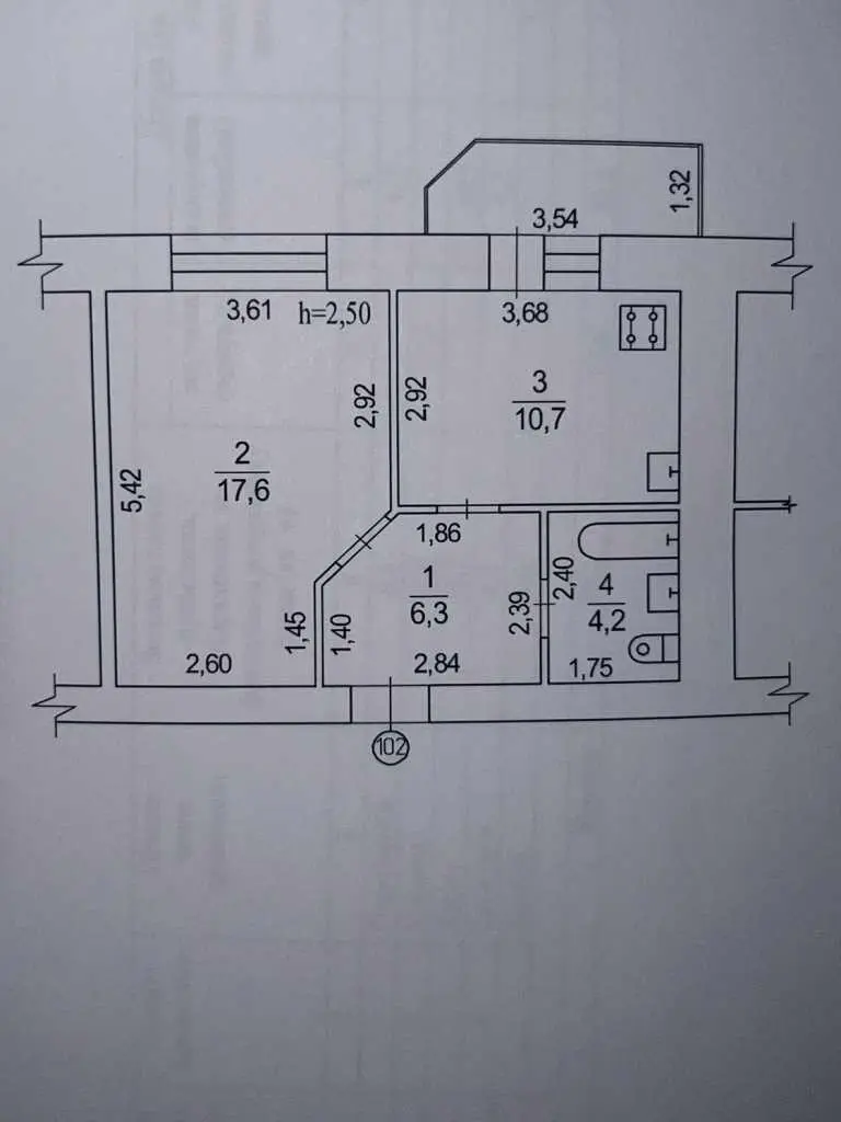 В продажі 1 кімнатна новобудова на Нікітченка
