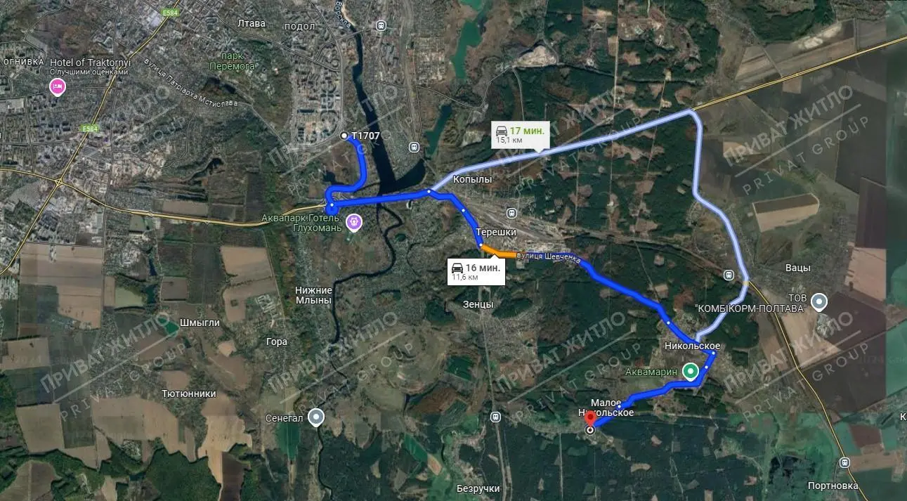 Продаж ділянки поруч із сосновим лісом