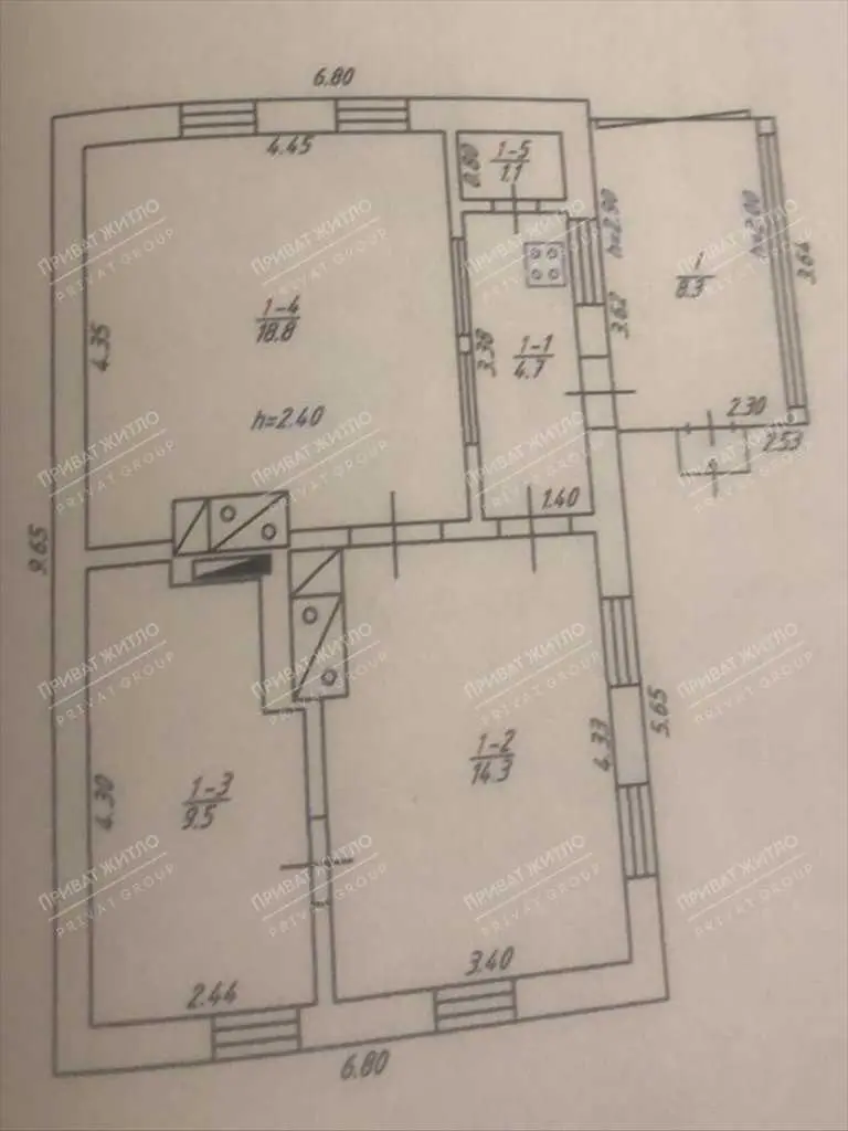 Бюджетний будинок в 4 км від міста.