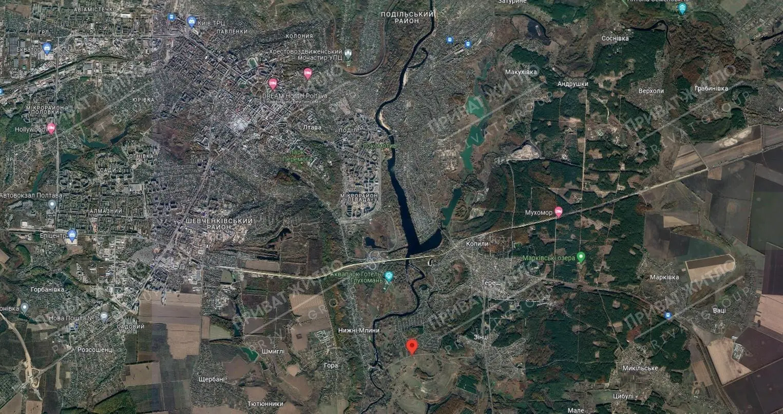 Ділянка з виходом дої водойми 