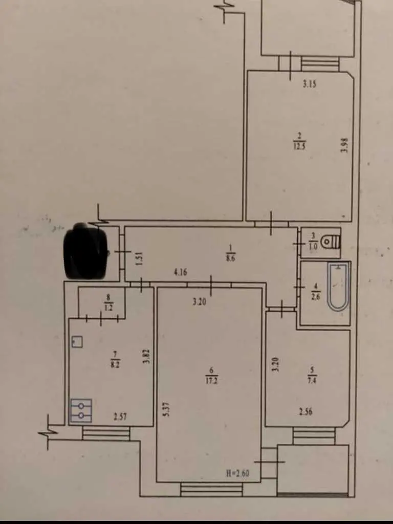 Продаж 3 кімнатної квартири

