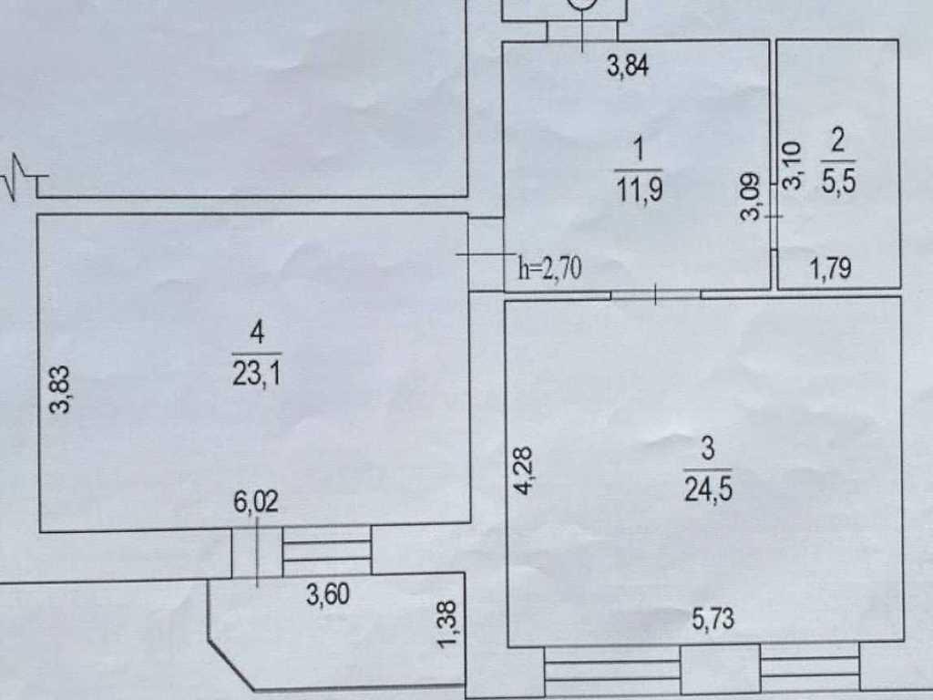 Двокімнатна квартира на Садах 2