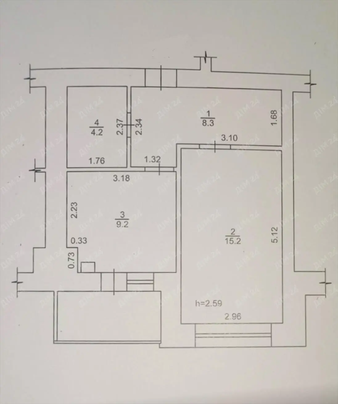 Продаж однокімнатної квартири з новим ремонтом у цегляній новобудові по кільцю.