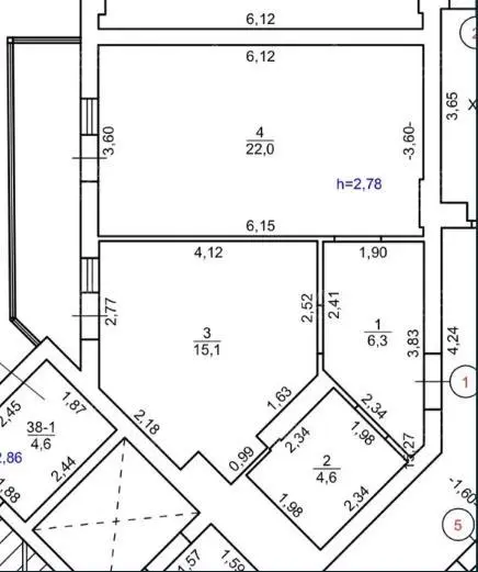 Однокімнатна квартира в новобудові!