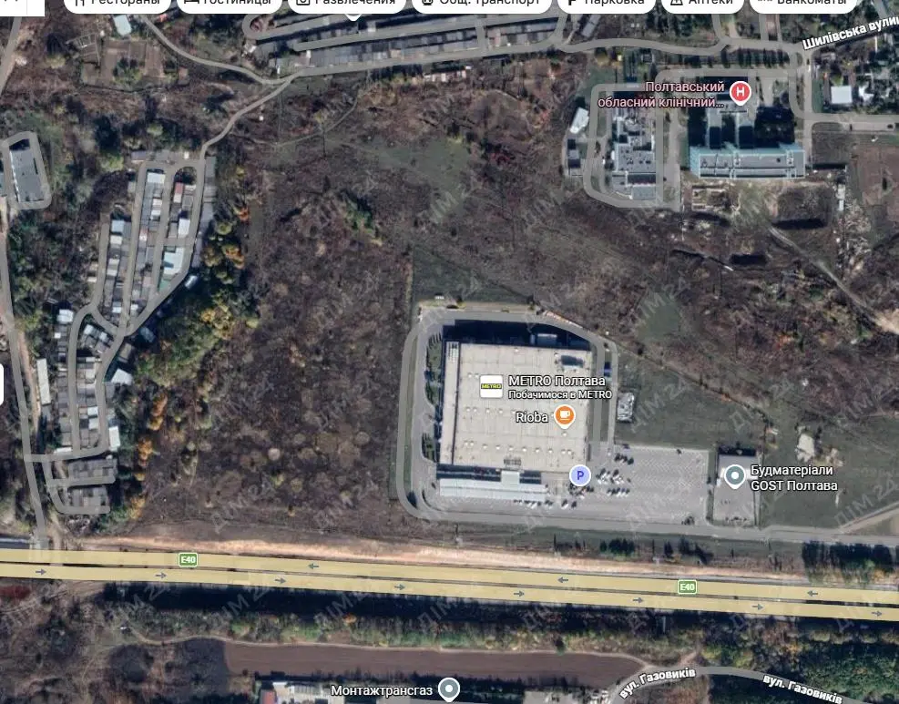 Комерційна земельна ділянка 4,19 га біля METRO